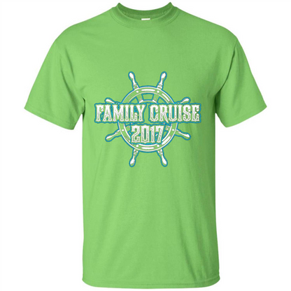 Family Cruise 2017 T-Shirt Family Vacation T-shirt Lime