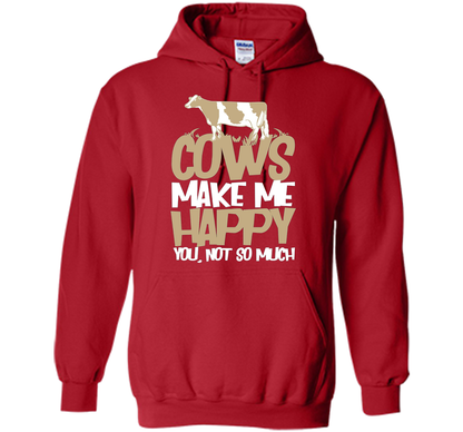 Cows Make Me Happy You Not So Much T-Shirt t-shirt Red