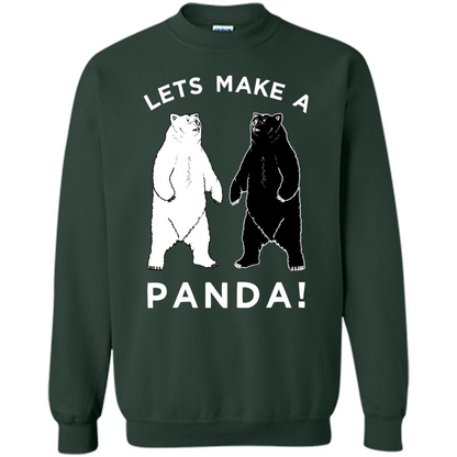 Funny Panda T-shirt Lets Make A Panda T-Shirt Forest Green