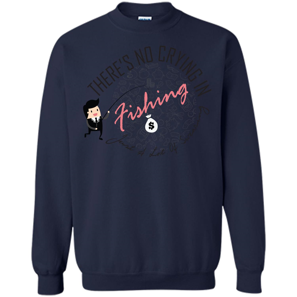 No Crying Fishing T-shirt Navy