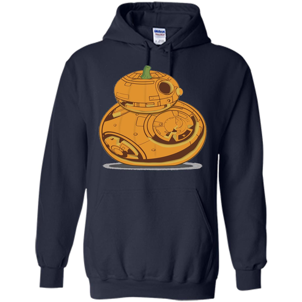 BB-8 Pumpkin Carving Halloween T-Shirt Navy