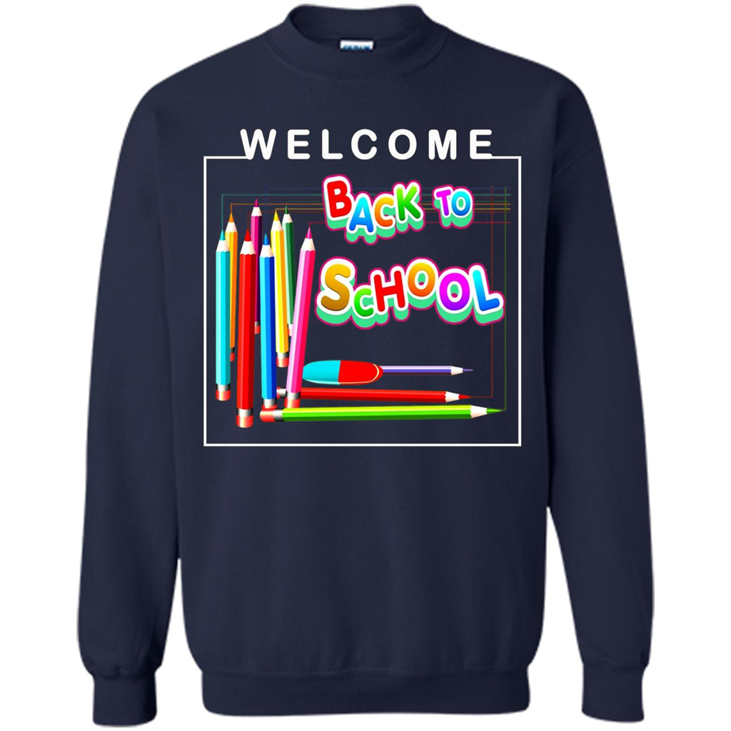 Welcome Back to School T-shirt School Day T-shirt Navy