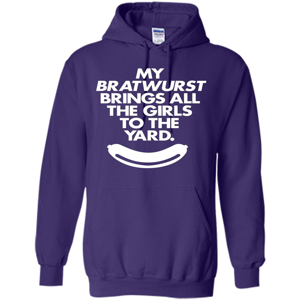 Oktoberfest T-shirt Funny My Bratwurst Sausage Shirt Purple