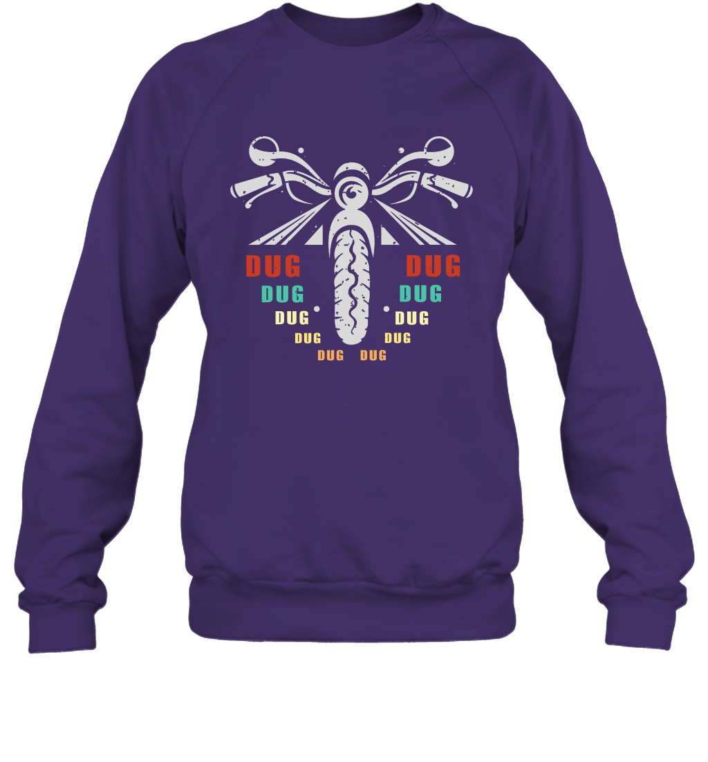 Dug Dug Dug Motorcycle Racing Shirt Sweatshirt Sweatshirt Purple