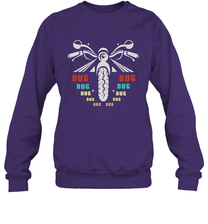 Dug Dug Dug Motorcycle Racing Shirt Sweatshirt Sweatshirt Purple