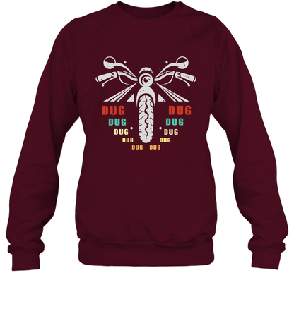 Dug Dug Dug Motorcycle Racing Shirt Sweatshirt Sweatshirt Maroon