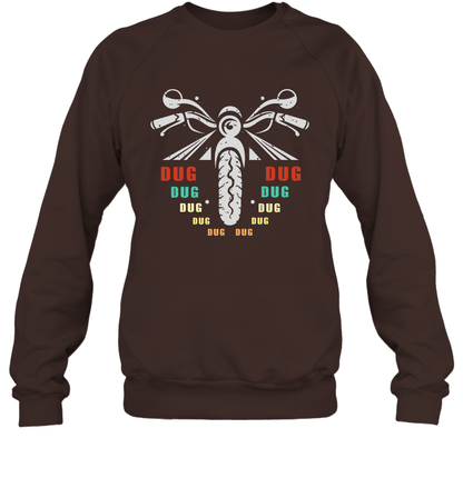 Dug Dug Dug Motorcycle Racing Shirt Sweatshirt Sweatshirt Dark Chocolate