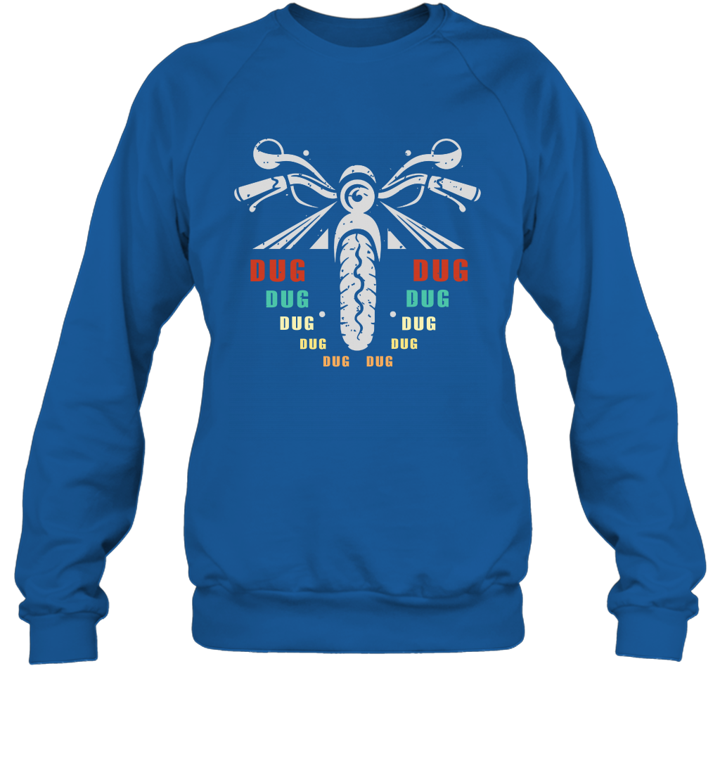 Dug Dug Dug Motorcycle Racing Shirt Sweatshirt Sweatshirt Royal