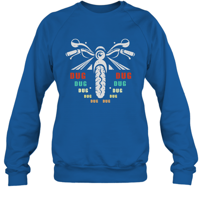 Dug Dug Dug Motorcycle Racing Shirt Sweatshirt Sweatshirt Royal