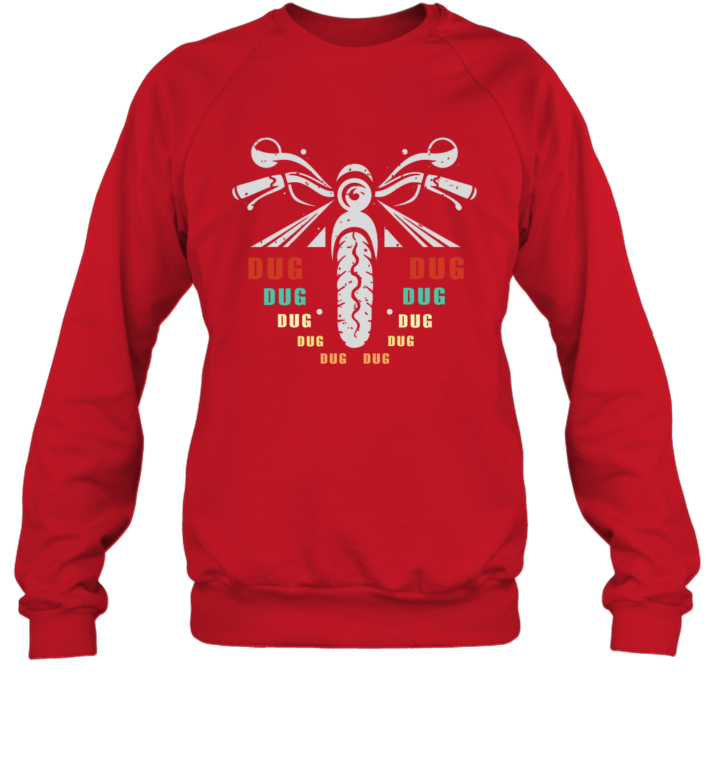 Dug Dug Dug Motorcycle Racing Shirt Sweatshirt Sweatshirt Red
