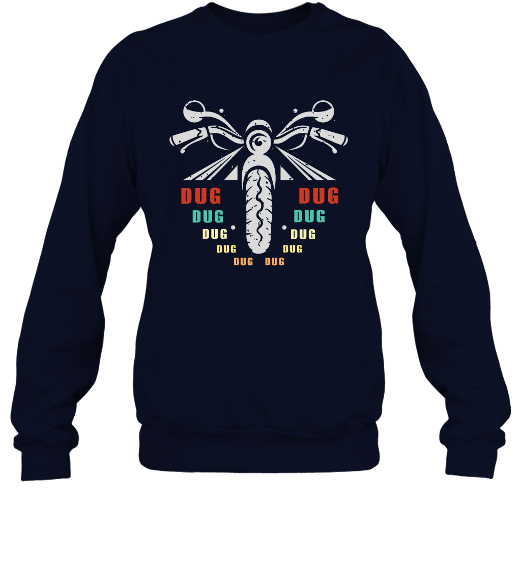 Dug Dug Dug Motorcycle Racing Shirt Sweatshirt Sweatshirt Navy