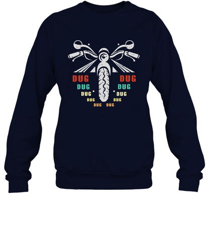 Dug Dug Dug Motorcycle Racing Shirt Sweatshirt Sweatshirt Navy