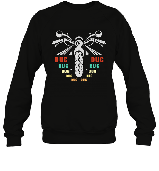 Dug Dug Dug Motorcycle Racing Shirt Sweatshirt Sweatshirt Black