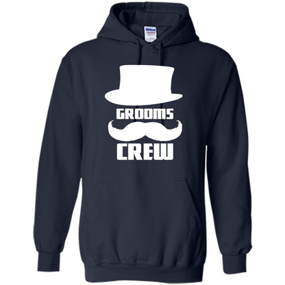 Grooms Crew T-shirt Funny Bachelor and Groom Party T-Shirt Navy