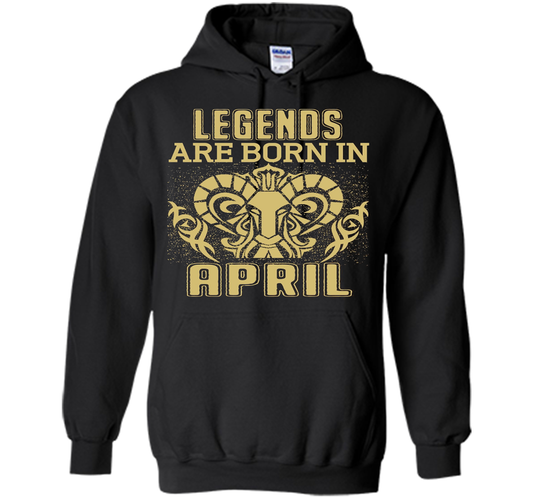 LEGENDS ARE BORN IN APRIL shirt Black