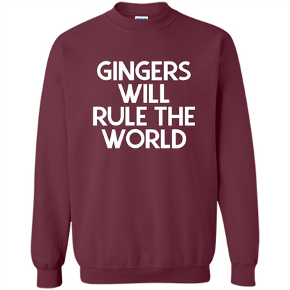 Gingers Will Rule The World T-shirt Maroon