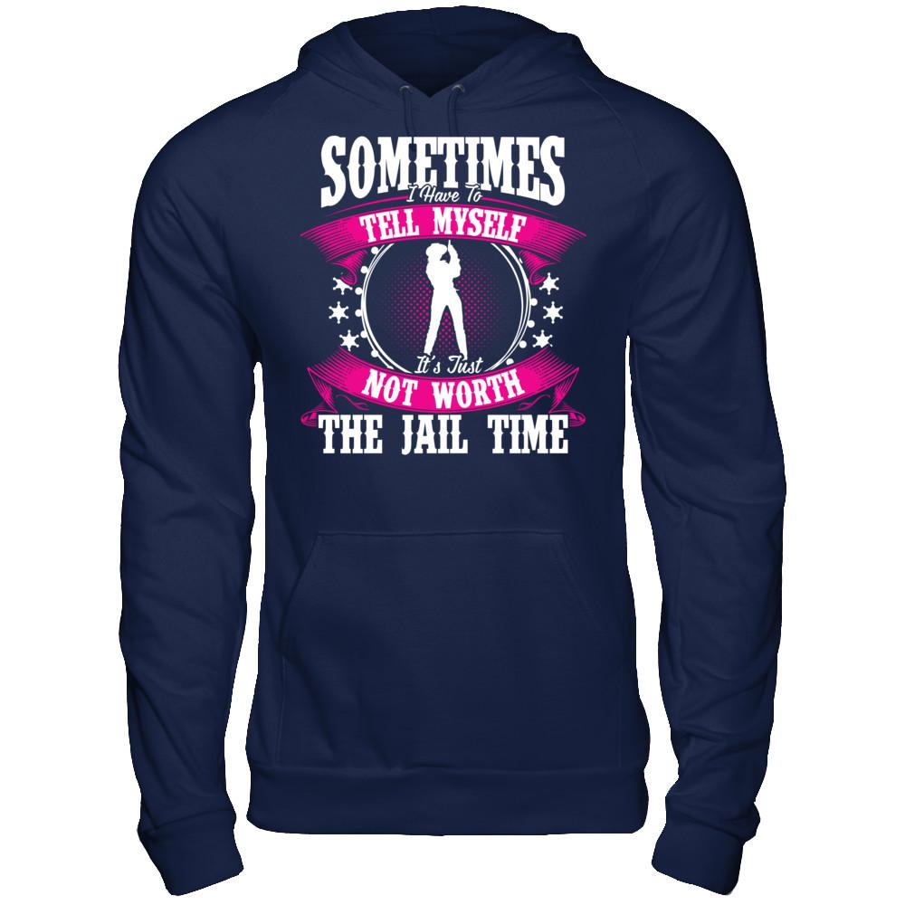 Sometimes I Have To Tell Myself It's Just Not Worth The Fail Time Gildan - Pullover Hoodie Navy
