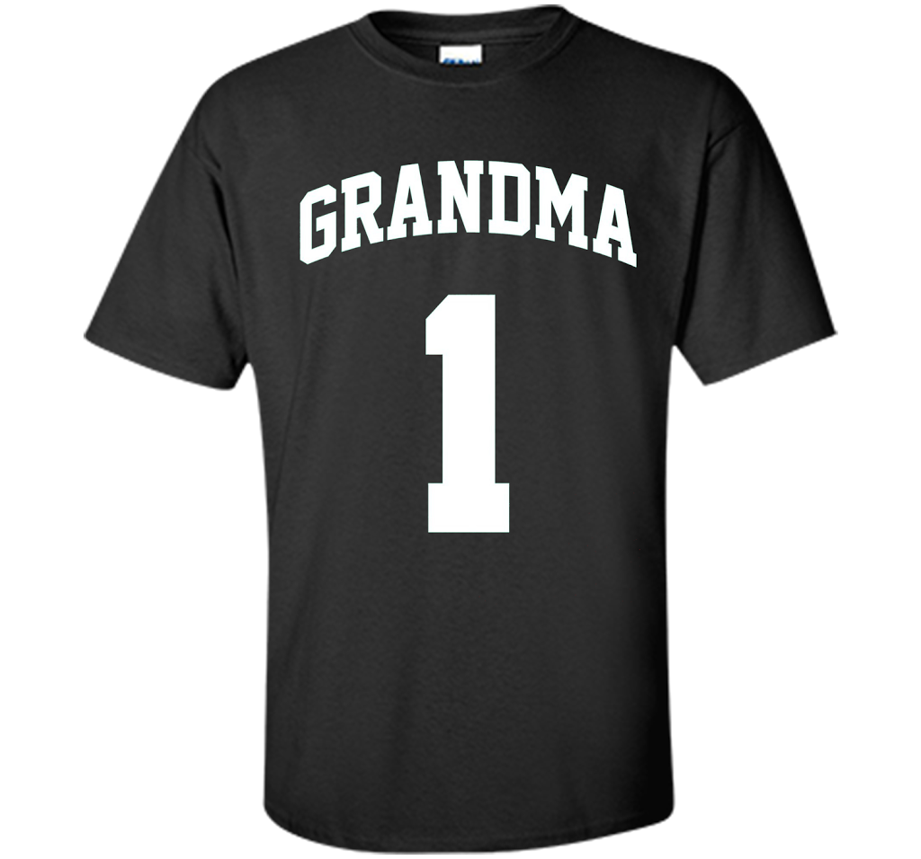 Number One Grandma T-Shirt shirt Black