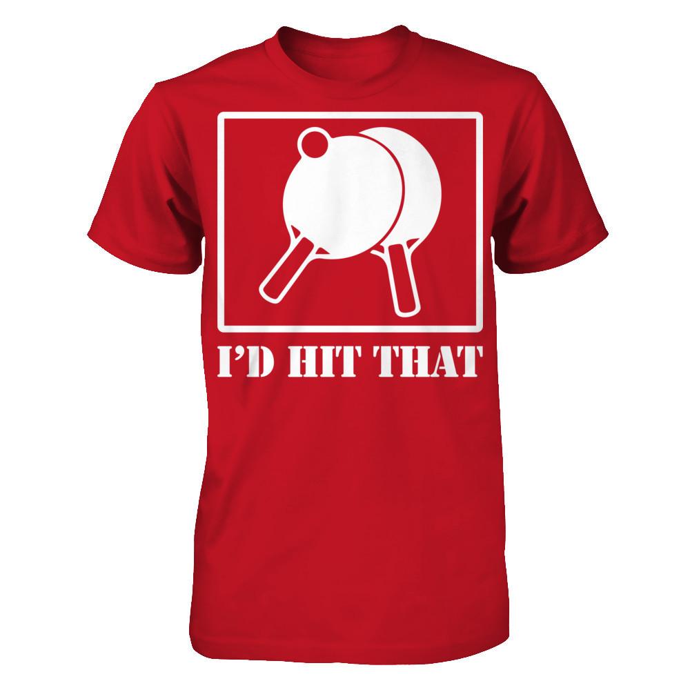 Table Tennis - I'd Hit That Gildan - Short Sleeve Tee Red