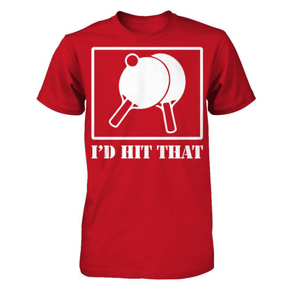 Table Tennis - I'd Hit That Gildan - Short Sleeve Tee Red
