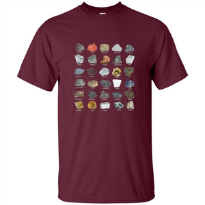 Ores and Minerals Gems and Crystals Rock Collecting T-shirt