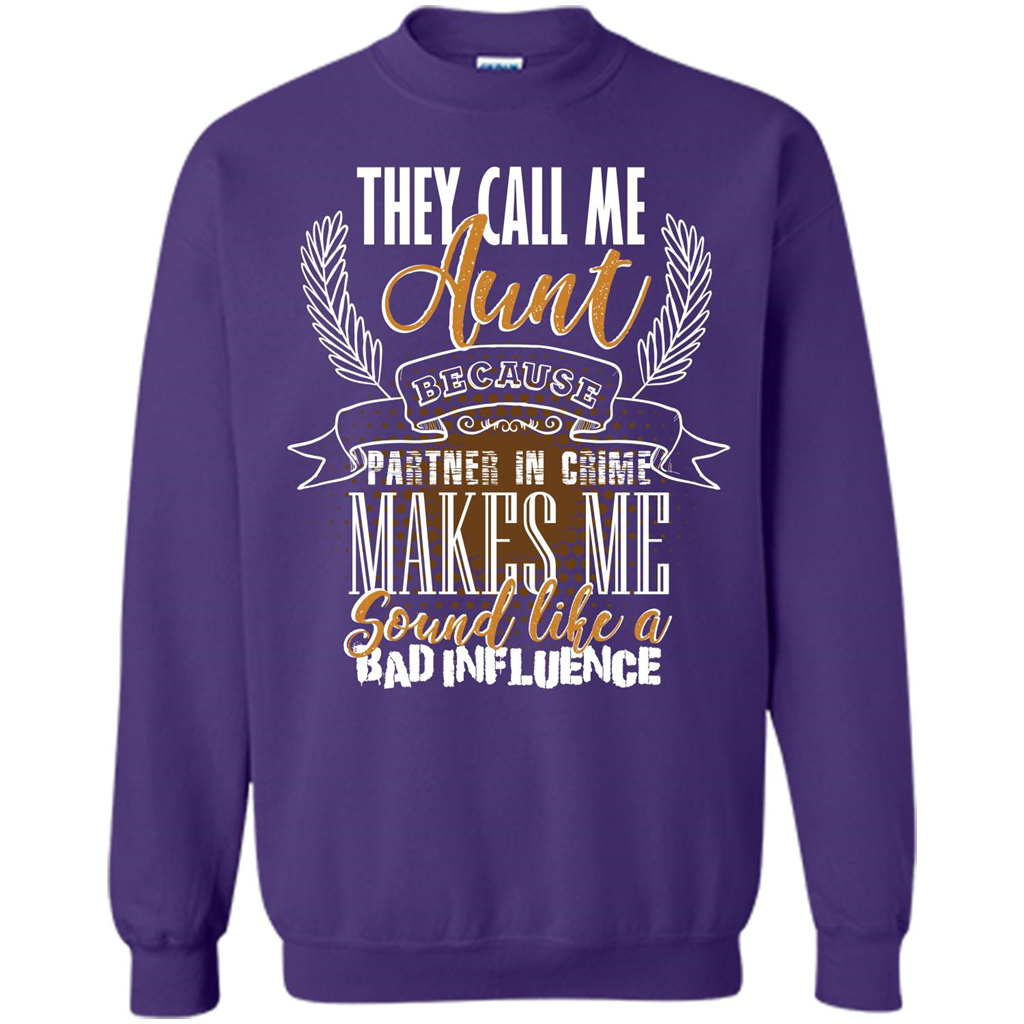 Funny Aunt T-shirt They Call Me Aunt Purple