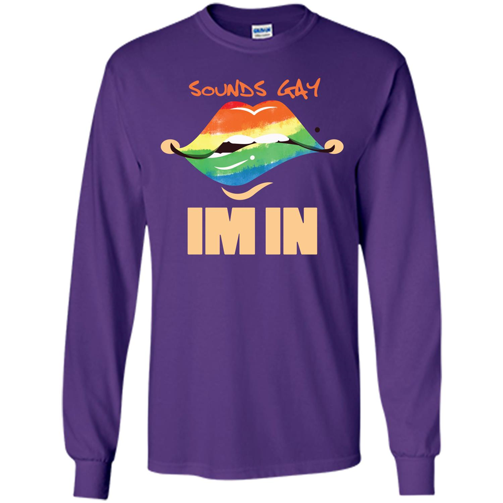 LGBTQ T-shirt Sound Gay Im In Purple