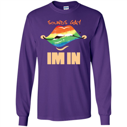 LGBTQ T-shirt Sound Gay Im In Purple