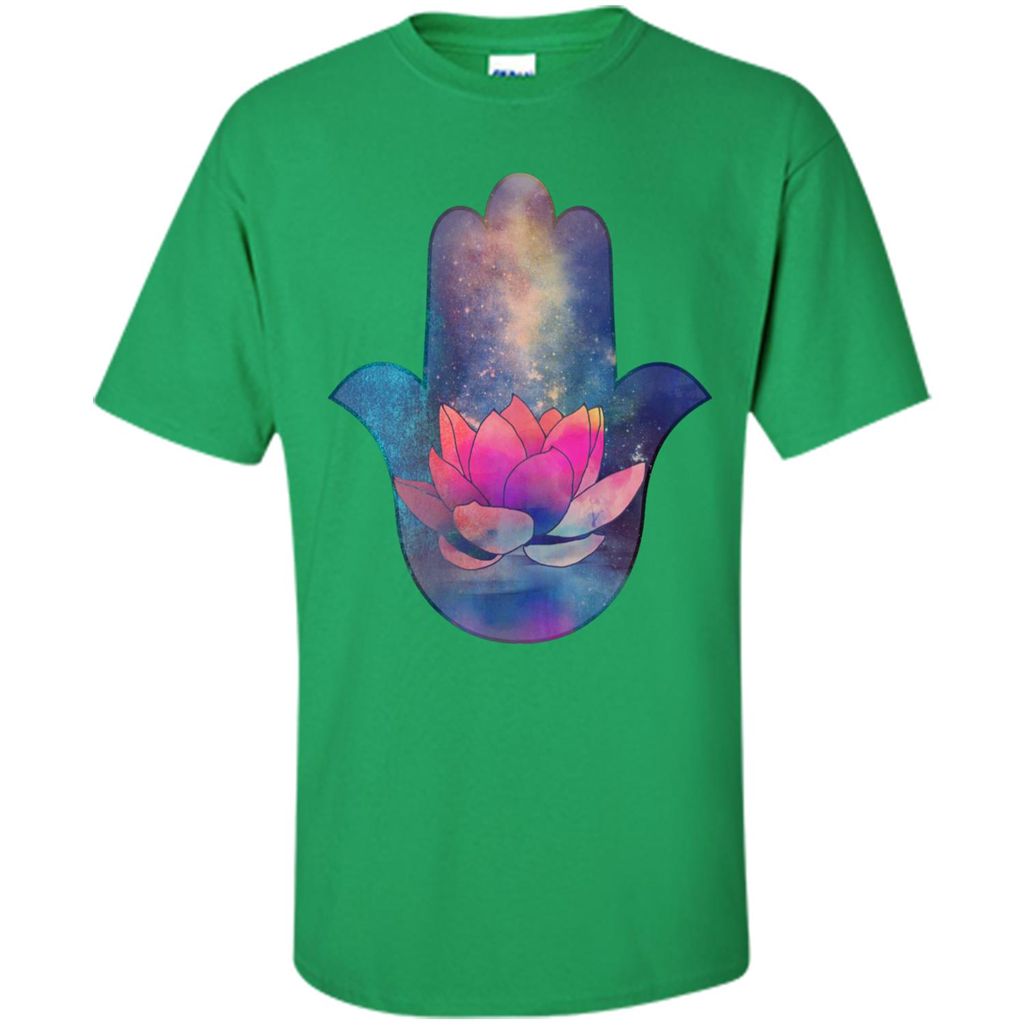 Hamsa Lotus T-Shirt Irish Green