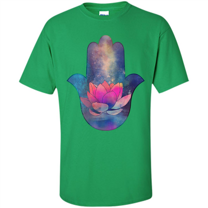 Hamsa Lotus T-Shirt Irish Green