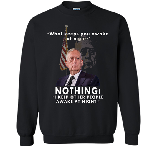 Mad Dog Mattis Quote T-shirt Black S