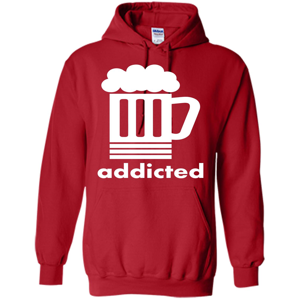 Beer T-shirt Addicted To Beer Red