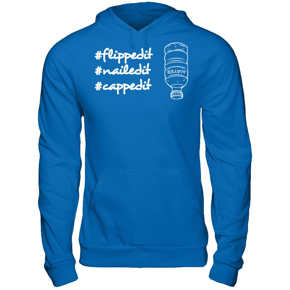 Flippedit Nailedit Cappedit T-shirt Gildan - Pullover Hoodie Royal