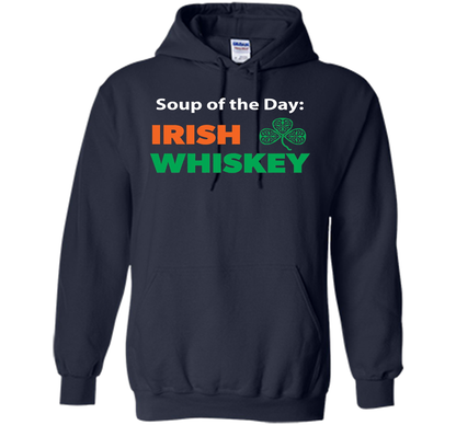 Irish Whiskey Drinking T-shirt Soup Of The Day T-shirt Navy