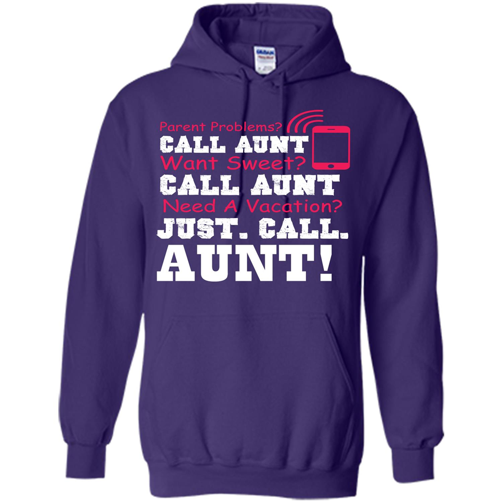 Aunt T-shirt Parent Problems. Call Aunt Want Sweet T-shirt Purple