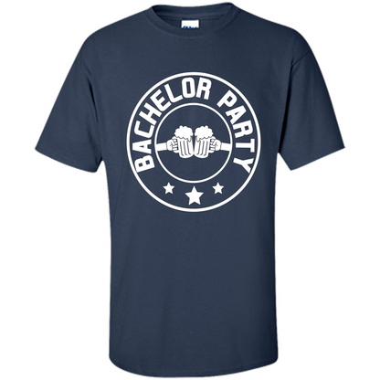 Men's Bachelor Party Cheers T-shirt Navy