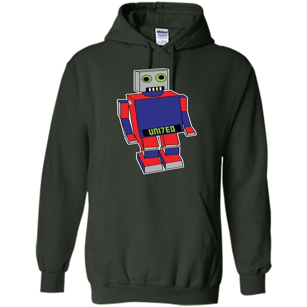 Robot T-shirt Gift for Kids Forest Green
