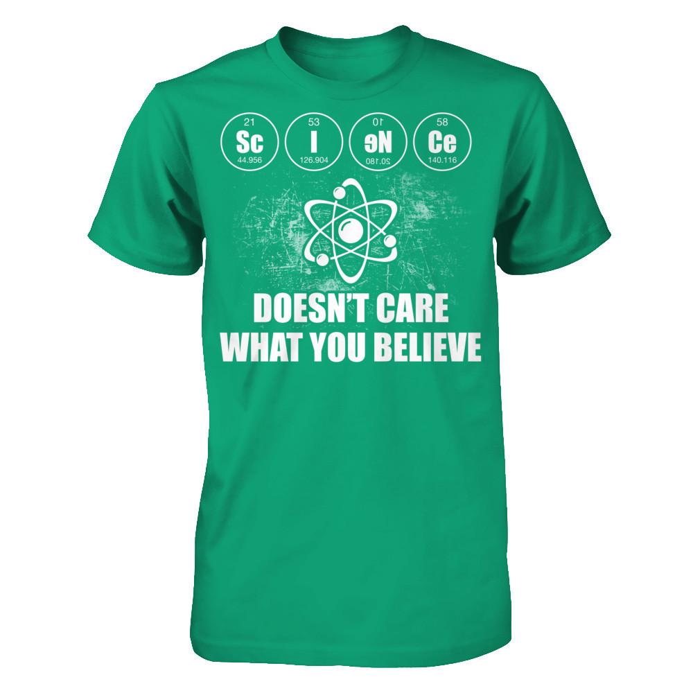Science Doesn't Care What You Believe Gildan - Short Sleeve Tee Kelly Green