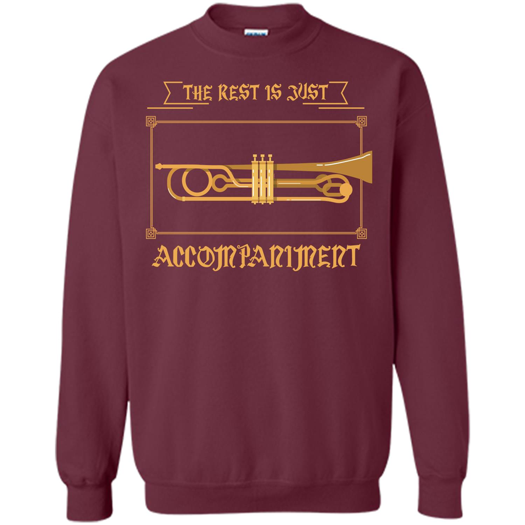 Trombone T-shirt The Rest Is Just Accompaniment Maroon