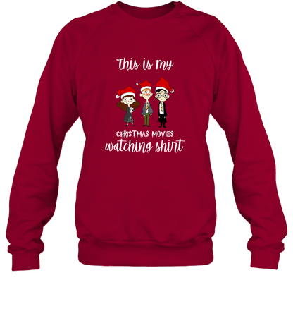 This Is My Christmas Movies Watching Shirt Harry Potter Fan Sweatshirt Sweatshirt Cardinal Red