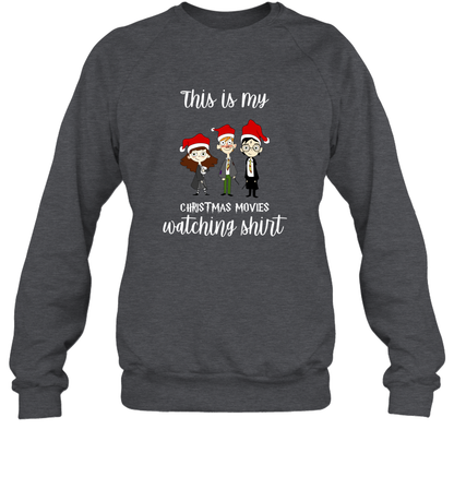 This Is My Christmas Movies Watching Shirt Harry Potter Fan Sweatshirt Sweatshirt Dark Heather