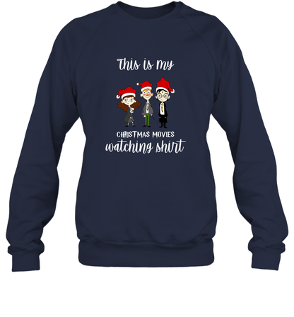 This Is My Christmas Movies Watching Shirt Harry Potter Fan Sweatshirt Sweatshirt Navy