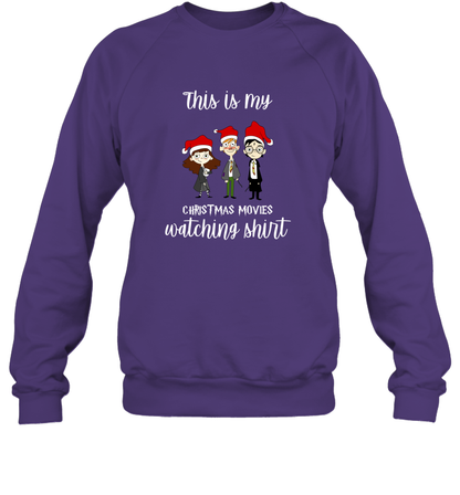This Is My Christmas Movies Watching Shirt Harry Potter Fan Sweatshirt Sweatshirt Purple