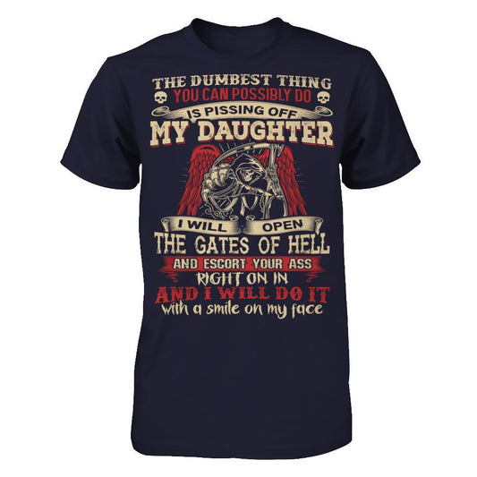 The Dumbest Thing You Can Possibly Do Next Level - Unisex Fitted Tee Midnight Navy