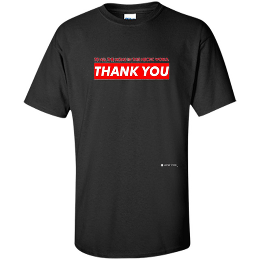 Mothers Day T-shirt Thank You Mom Black