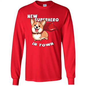 Corgi Doggy T-Shirt New Superhero In Town T-shirt