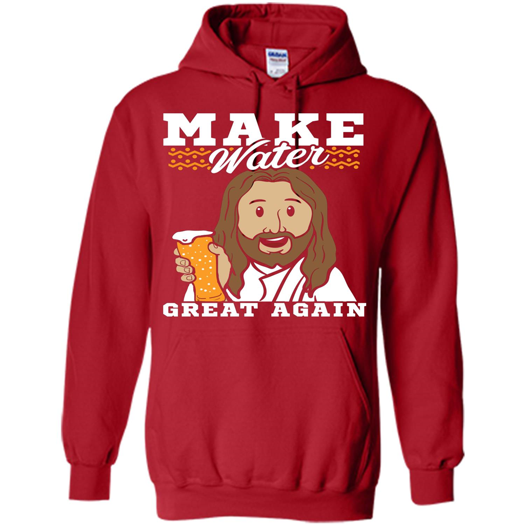 Beer T-shirt Make Water Great Again Red