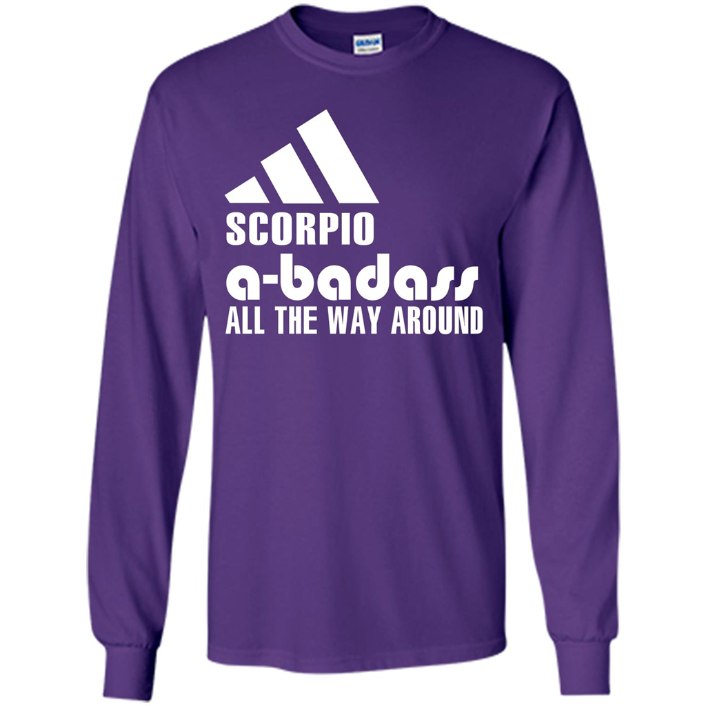 Scorpio A-Badass All The Way Around T-shirt Purple