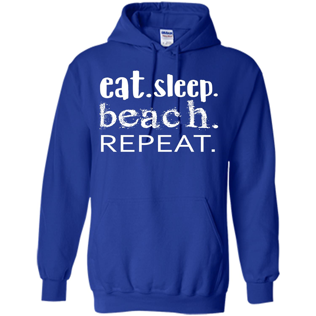 Eat Sleep Beach Repeat T-shirt Royal
