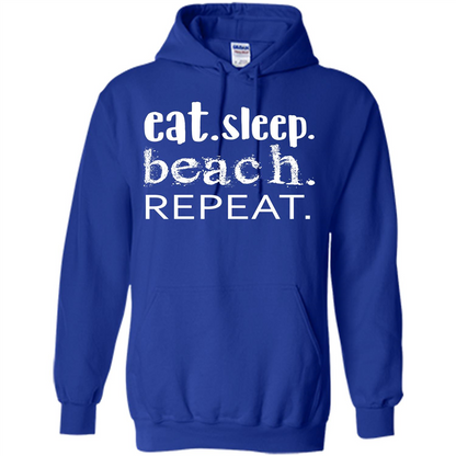 Eat Sleep Beach Repeat T-shirt Royal